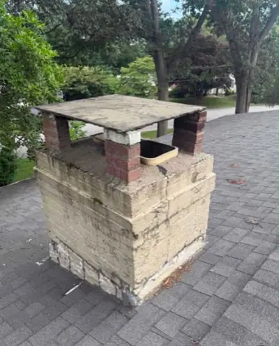 Chase to brick rebuild before — Gahanna, OH