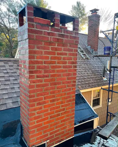 Full chimney rebuild after — Dublin, OH